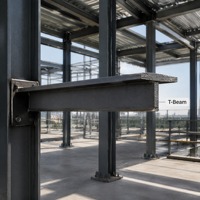 Poutre en acier au carbone laminée à chaud, profil en acier structurel pour la construction