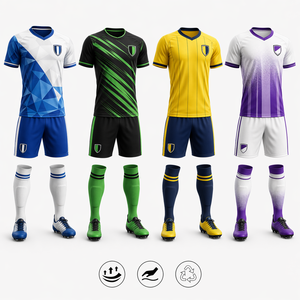 Maillot de football d'été style coréen, respirant, léger, 100 % polyester, unisexe, fournisseur de vêtements de sport - Product Image 1