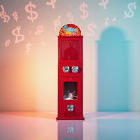 Distributeur automatique multifonctionnel DEER KV358S Game City, compatible avec les jetons, certifié CE, capacité de 300 à 600 pièces