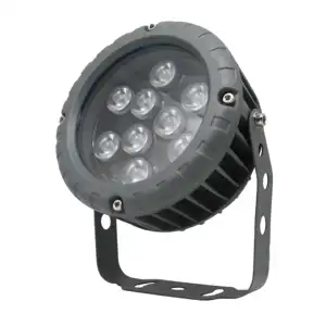 Blanco cálido 9W LED Proyector Luz de inundación Led Par Gris claro 90 Aleación de aluminio China Precio al por mayor Impermeable 15 IP65-30-50