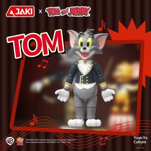 Nouvelle série JAKI Cat Mouse Conductor : Figurines sculptées à la main en plastique, ornements animaux, cadeaux tendance pour la décoration de bureau - Product Image 3
