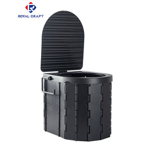 Bô có thể tháo rời xách tay RV hình trụ Caravan có thể gập lại mini bên ngoài di động nhựa cắm trại nhà vệ sinh cho người lớn - Product Image 1