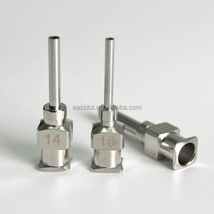 1/2 pulgadas 8G ~ 30G Metal dispensador adhesivo puntas dispensadoras pegamento Romo agujas dispensadoras Luer Lock aguja - Product Image 5