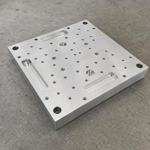 Custom OEM Aluminum Mounting Plate CNC Drilling Tapping Factory for <b>Machinery</b> and Industrial Equipment Assembly - Product Image 2