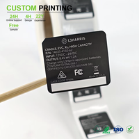 Hojas de Etiquetas Adhesivas de Vinilo Negro Mate A4 de 8.3X11.7 Pulgadas, Etiquetas Resistentes al Agua