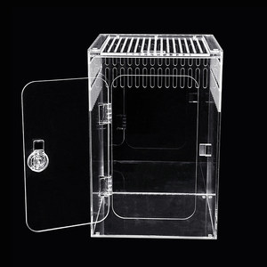 แผ่นอะคริลิกใสแบบกำหนดเอง แผ่นอะคริลิกใส - ตู้เลี้ยงสัตว์เลื้อยคลานอะคริลิกใส - สำหรับ<span class=keywords><strong>ตุ๊กแก</strong></span> จิ้งจก และสัตว์เลี้ยงขนาดเล็ก - Product Image 1