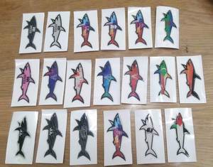 2025 Blnieece Mejor Oferta Adhesivo Paul Shark, Calcomanía Bandera de Tiburón, Adhesivo para Coche de Color Sólido, Pegatinas Decorativas Personalizadas - Product Image 5