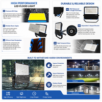 Projecteur LED robuste et durable de 50W, 100W, 150W, 200W pour l'extérieur des musées