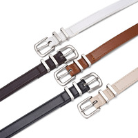 Nouvelle ceinture pour femme, mode vintage, sangle décorative en PU, boucle en alliage, ceinture de haute qualité pour jeans et robes, 100-125 cm, largeur 1,9 cm
