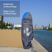 2024 haute qualité conception personnalisée Polyester planche de surf sac de voyage Bord de mer Style Longboard sac de rangement