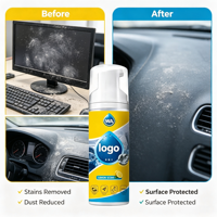 Nettoyant mousse multi-usages, spray antistatique, nettoyant mousse pour l'intérieur des voitures, pH neutre, détachant, spécifications personnalisées