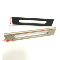 Poignée de traction en Satin, accessoire pour porte et tiroirs de bureau, en aluminium massif, pour armoire, meubles