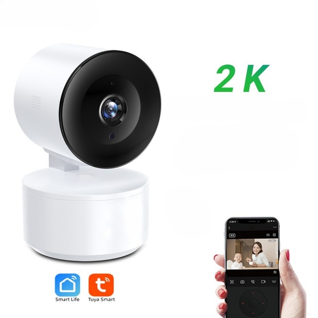 2K HD WiFi Smart Camera with Night Vision AI Tracking Baby Security Monitor Car & Home Use App-Controlled Motion Detection