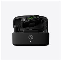 Microphone sans fil Hollyland LARK MAX 2 avec annulation du bruit, surveillance audio, 4 émetteurs et portée de transmission de 340 m