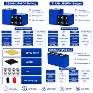 Kit de batterie LiFePO4 DIY de qualité A EV Ecell MB31 314Ah 51.2V 16kW avec BMS JK pour système solaire domestique, OEM ODM - Fournisseur en gros - Product Image 6
