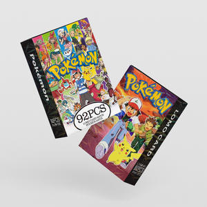 92 cartes de vœux, cartes LOMO d'anime de dessin animé Pikachued, autocollants <span class=keywords><strong>photo</strong></span>, coffret holographique - Product Image 3