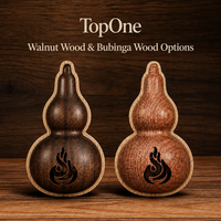 Diffuseur d'huiles essentielles en bois de noyer naturel TopOne pour grille d'aération de voiture, forme Hulu, poli à la main, accessoire de décoration automobile haut de gamme