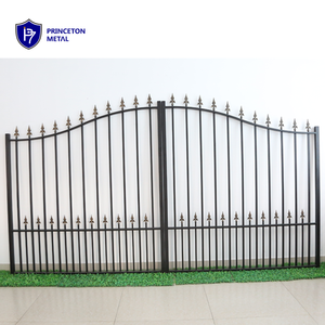 Custom גן בית גבול קיר צינורי השעיה אלומיניום כפול נדנדה עיקרי הזזה בחניה שער - Product Image 6