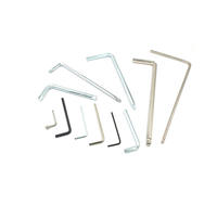 Clé Allen en L nickelée DIN 4 5 6 mm en acier inoxydable pour mécaniciens – Outil de clé standard