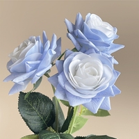 Dekorative Einzelne Latex-Rosen mit Echtseitiger Haptik, Künstliche Blumen für Hochzeit, Valentinstag, Dekoration und Fotografie-Requisiten