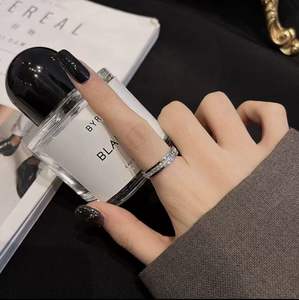 Vente Directe d'Usine en Promotion Bague en Acier Inoxydable et Titane Plaqué Or 18K avec Zircon Rond Diamant Bijoux Tendance - Product Image 6