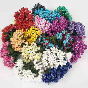 <b>Artificial</b> <b>Flower</b> Stamen Wire Stem Handmade Graduation Mother's Day DIY Wreath Wedding Box Decoration Environment-Friendly - Product Image 2
