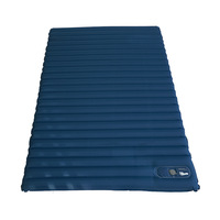 Nouveau tapis de camping gonflable portable ultra-léger en nylon TPU 40D en forme de diamant pour une personne, résistant à l'humidité, avec pompe externe