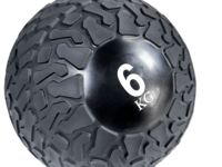 Ballon lesté en caoutchouc PVC à motif de pneu, résistant, rempli de sable, non rebondissant, pour la remise en forme et l'entraînement en salle de sport