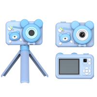 Cámara Digital de Juguete para Niños, para Fotografía al Aire Libre, con Mango Desmontable para Selfies, Sensor de Imagen CMOS, Compatible con Tarjetas MicroSD