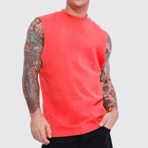 Debardeur Homme कपास बिना आस्तीन पुरुषों की टी शर्ट गिरा <span class=keywords><strong>Armhole</strong></span> कपास टैंक सादे कस्टम जिम वास्कट में सबसे ऊपर - Product Image 6