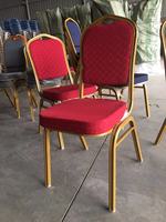 Chaises de banquet empilables en métal pour fêtes, vente chaude, prix de gros