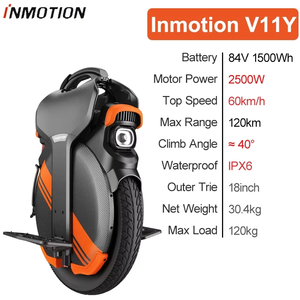 ยูนิไซเคิล Inmotion V11Y 84V 2846Wh 2500W สกู๊ตเตอร์ล้อเดียวอัจฉริยะทรงตัวอัตโนมัติ สำหรับผู้ใหญ่ - Product Image 3