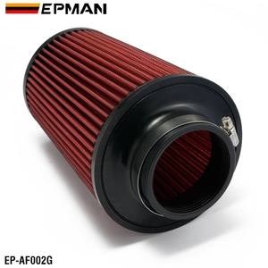 Epman <span class=keywords><strong>3</strong></span> "76mm phổ Chrome đầu vào dài lạnh <span class=keywords><strong>intake</strong></span> Vòng Cone Bộ lọc không khí 240mm Chiều cao EP-AF002G - Product Image 6