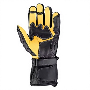 Gants de moto tout-terrain en cuir personnalisés, imperméables, à écran tactile, pour la conduite à doigts entiers, pour moto et VTT - Product Image 4