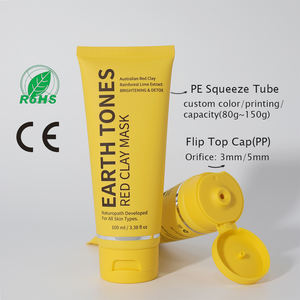 أنبوب كريم اليدين قابل لإعادة التدوير بحجم كامل من البولي إيثيلين، أنابيب تعبئة للعناية بالبشرة للوشن والمنظف والكريم مع غطاء قلاب - Product Image 2