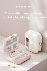Portable Plastic <b>Small</b> Medicine <b>Box</b> Partitioning for Health Supplements Vitamins Diet <b>Pills</b>-Modern Minimalist Design Storage <b>Box</b> - Product Image 3