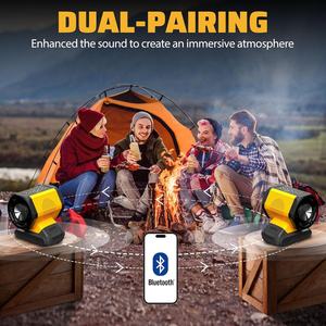 <span class=keywords><strong>Altavoz</strong></span> Bluetooth Inalámbrico Portátil Compatible con Batería DeWALT 20v Max con Carga USB-A/C para Obras, Campamentos y Fiestas - Product Image 6