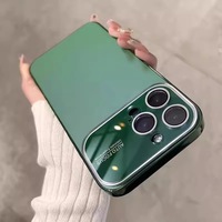 Nouveau boîtier PC de luxe givré avec grande vue objectif de caméra couverture de téléphone anti-rayures pour iPhone 17 16 15 14 13 12 Pro Max