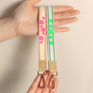 Lindo patrón 3D Transferencia de Calor impreso Acero inoxidable Grabación de voz Digital llavero pulsera diseño de cierre dorado para bolsa - Product Image 4