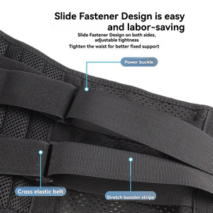Cinturón de Soporte Lumbar Ajustable y Transpirable con Férulas de Acero, Soporte para la Espalda Baja, Alivio del Dolor por Hernia Discal, Rehabilitación, Unisex - Product Image 5