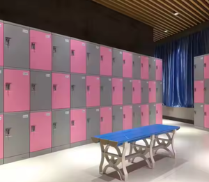 Casier de rangement moderne, petites boîtes de rangement, armoire de rangement en plastique ABS avec porte pour les lieux à fort trafic comme les usines et les gymnases - Product Image 4