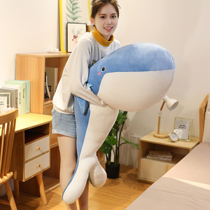 หมอนปลาวาฬเหมือนจริงแบบขายส่ง หมอนข้างยาวสำหรับโซฟา ของเล่นตุ๊กตาอเนกประสงค์ หมอนกอดขา - Product Image 5
