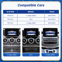 Pantalla Multimedia Inalámbrica CarPlay Android Auto para Mercedes-Benz Clase C W205 GLC Clase V W447 a W176 CLA GLA 2015-2018 NTG5.0