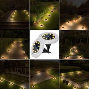 Lámpara Solar LED de Acero Inoxidable para Jardín, Patio o Camino, con 4, 8 o 16 LED - Product Image 6