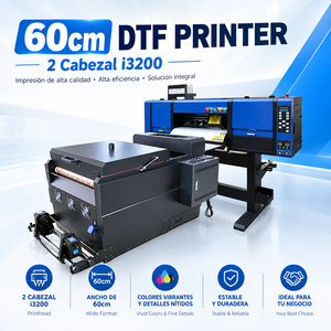 Nueva Impresora DTF Automática de 60 cm, Máquina de Transferencia Térmica de Tela Rollo a Rollo Equipada con Dos I3200 - Product Image 1