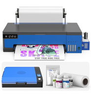 Imprimante DTF Colorsun XP600 A4 pour usage domestique, imprimante de bureau automatique multicolore pour t-shirts, encre DTF 2880*1440 DPI pour petites entreprises