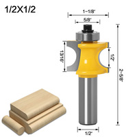 1/2 tige portant demi-cercle boule fraise bâton en bois fraise en bout pour CNC Machine de gravure pour routeur peu