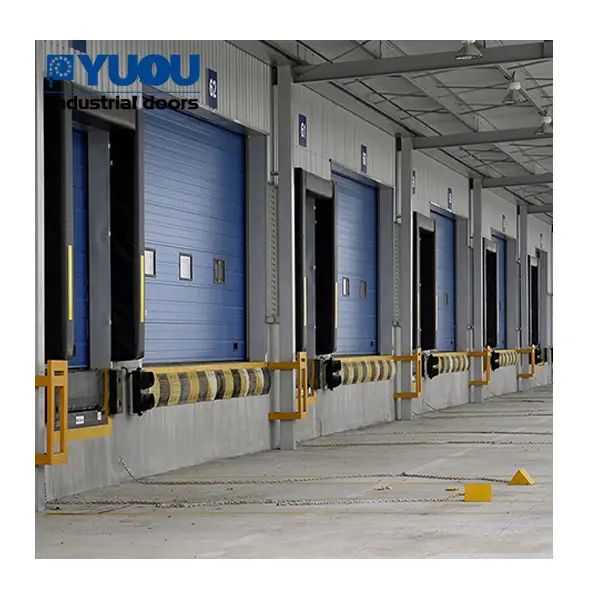 Vinyl Finished Security Motor Drive Insulated Vertical Dock Warehouse Overhead Sectional Door