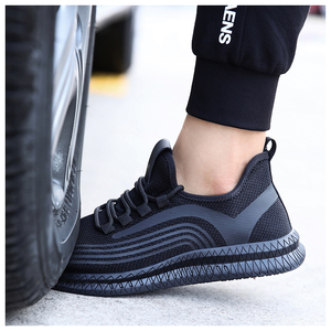 Zapatos de Seguridad de Fábrica China, Zapatos de Seguridad Transpirables con Superficie de Malla Negra, Certificación CE, Anti-Impactos, Anti-Pinchazos - Product Image 5