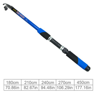 Caña de pescar telescópica FTK 1,8 M-4,5 M, caña giratoria de fibra de vidrio para niños, caña de pescar en el mar, lago para perca de Río, carpa, Lucio, lubina - Product Image 3